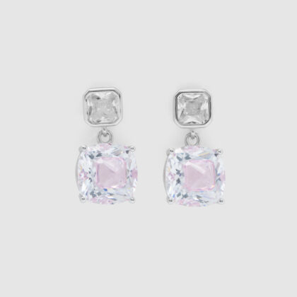 Pink Diamond Drop Earrings