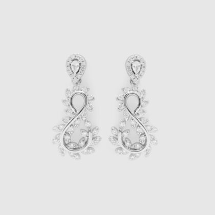 Infinity Dangling Diamond Earrings