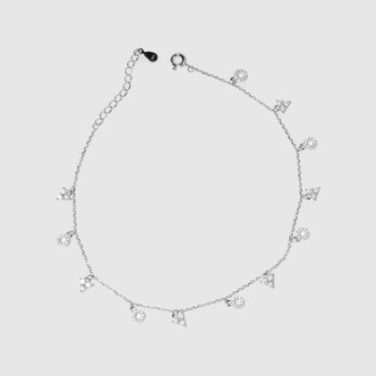 Crystal Charm Anklet